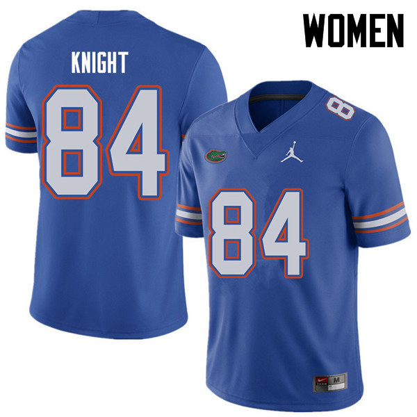 Jordan Brand Women #84 Camrin Knight Florida Gators College Football Jerseys Sale-Royal - Click Image to Close